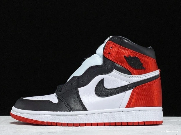 Cheap High Air Jordan Black Satin 1 CD0461-016 Retro Toe 0630